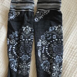 Smartwool Socks - Patterned Black and Gray